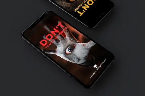 Dont Touch My Phone Horror Wallpaper - Image from https://s-