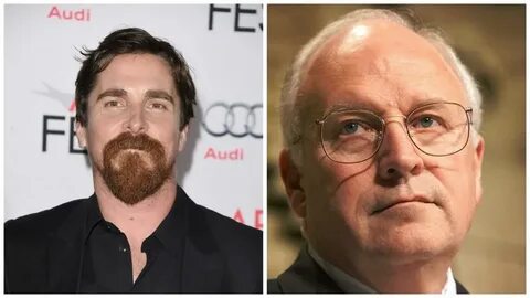 Christian Bale is Dick Cheney and Steve Carell is Donald Rum