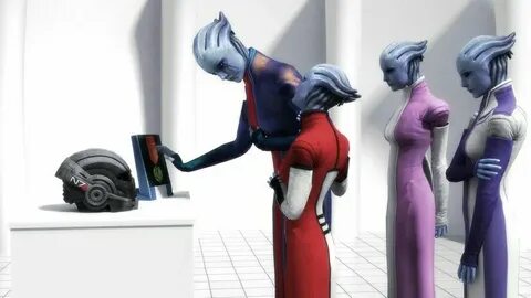 I have yet to romance Liara but this picture brings a tear t