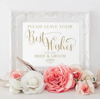 Best Wishes For The Bride And Groom Sign #2596452 - Weddbook