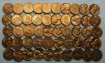 USA Cent 1968-D Lincoln Memorial 1c Penny Roll 50 Coins penn