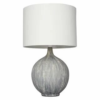 Ebony table lamp slate