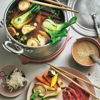 Asian hot pot fondue