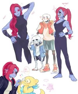 Sans, Papyrus, Undyne and Alphys Undertale Undertale cute, U