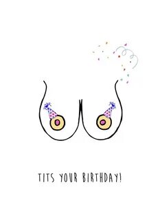 Tits Your Birthday by Nocturnal Paper Cardly