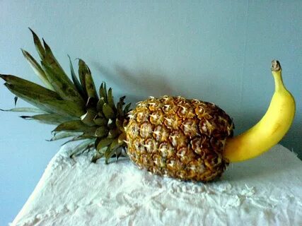 Xbooru - banana food fruit inanimate pineapple 69206
