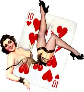 Pin Up Girl...Playing Card - সুসজ্জিতা মহিলা ছবি (40233739) 