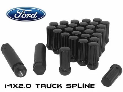 Колесо наконечник 32 14X2.0 BLACK SPLINE LUG NUTS FITS FORD 