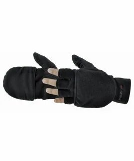 Men's Cascade Convertible Gloves - Black - CX113WS93K7 Mens 