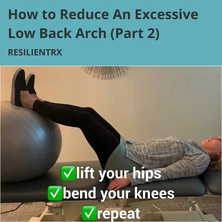 ResilientRx’s Instagram post: "💥 How to reduce an excessive low back arch...