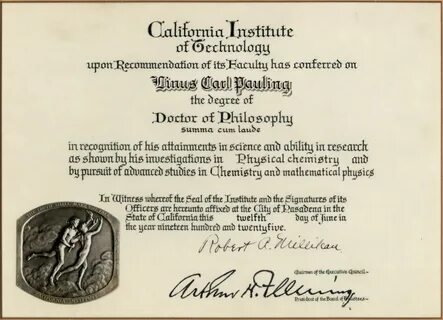 California Institute of Technology, Diploma, Doctor of Philo