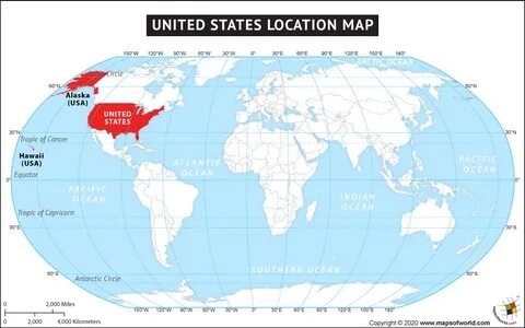 Where is USA? Where is the United States of America located?