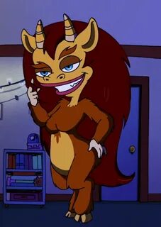 Hormone Monstress, Big Mouth Monster drawing, Monster costum