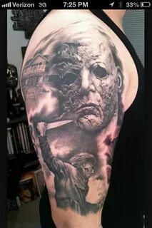 Michael Meyers Michael myers tattoo, Horror tattoo, Movie ta