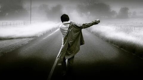 Man Is Walking Alone On Road HD Depression Wallpapers HD Wal