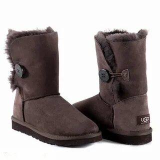 UGG Button Short II Chocolate - Ugg