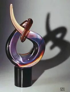 Абстрактная скульптура муранского стекла ART1647 Италия - TU
