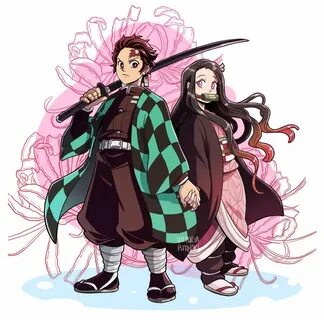 Arting and a dash of advice - Tanjiro and Nezuko from Demon 