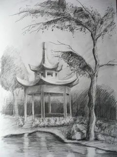 pagoda Japanese pagoda, Pagoda, Japanese tattoo art