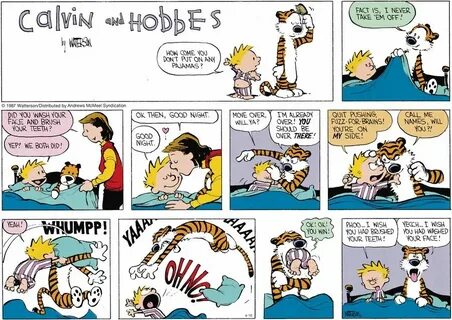 Calvin and Hobbes by Bill Watterson for April 16, 2017 Calvi