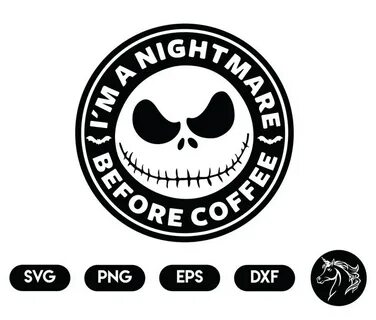 Jack Skellington starbucks logo SvgFull wrap SVG for Etsy