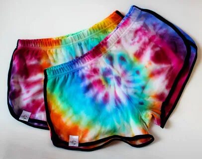 Rainbow tie dye shorts American Apparel tie dye shorts in a 