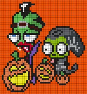 Halloween Zim And Gir From Invader Zim Kandi Pattern Pony be