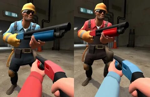 Team Colored Weapons Pack Team Fortress 2 Mods