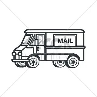 Mail truck Clipart vectoriel - 2028725 StockUnlimited