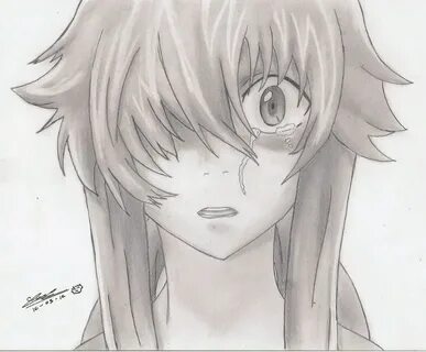 Yuno Gasai- The Yandere Аниме, Рисунок