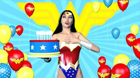 Wonder Woman says Happy Birthday to you with ASL - YouTube