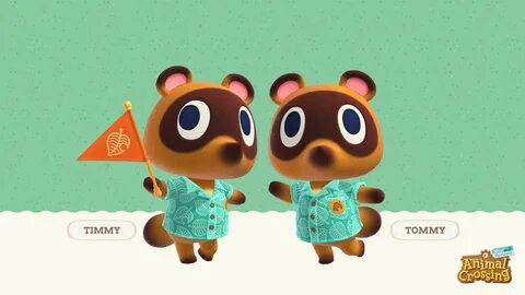 Timmy and Tommy from Animal Crossing Wallpaper 4k Ultra HD I