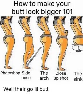 How to Make Your Butt Look Bigger 101 Photoshop Side the Clo