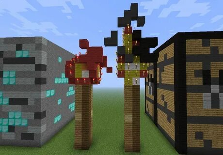 Torch and Redstone Torch Minecraft Map