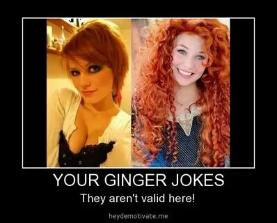HeyDemotivate.me - YOUR GINGER JOKES I adore red heads. ;) G