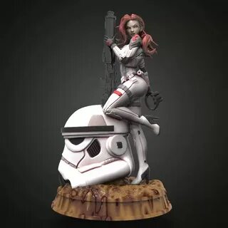 Sexy Storm Trooper Diorama Statue - 3D Spartan Shop