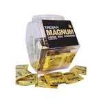 Trojan Magnum Large Size Latex Condoms (Bowl of 40) - Pleasu