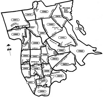 Bronx Zip Code Map