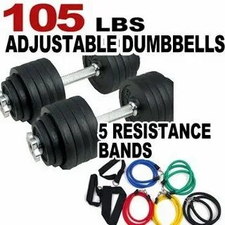 Amazon.com: One Pair of Adjustable Dumbbells Kits - 105 Lbs 