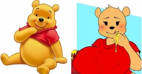 Someone drew Winnie the Pooh and Piglet as thicc and it make