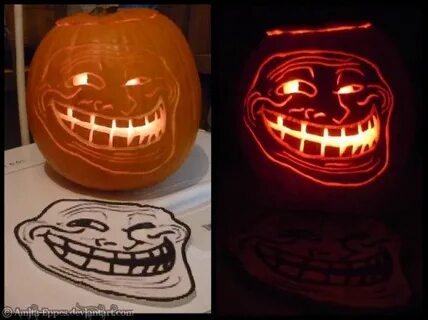 Best Pumpkin Carving Ideas for Halloween (26) trollface jack