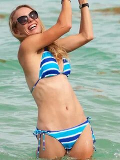 CAROLINE WOZNIACKI in Bikini at a Beach in Miami - HawtCeleb