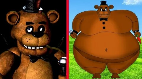 Five Nights At Freddy's Characters Fat Version - Funny Video