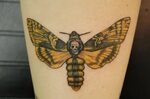 30+ Skull Moth Tattoos