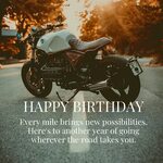 31 "Happy Birthday" Motorcycle Memes, Quotes, & Sayings // B