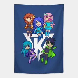 Funneh and the Krew Cartoon - Funneh - Tapestry TeePublic