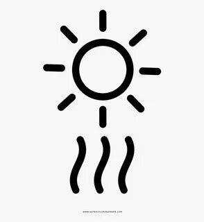 Heat Wave Coloring Page - Clip Art Heat Wave, HD Png Downloa