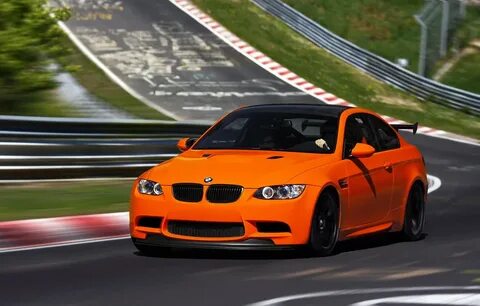 Обои BMW, Оранжевая, БМВ, Orange, Трасса, E92, GTS картинки 