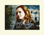 Emma Watson Hermione Granger Signed Autograph Print In Cream