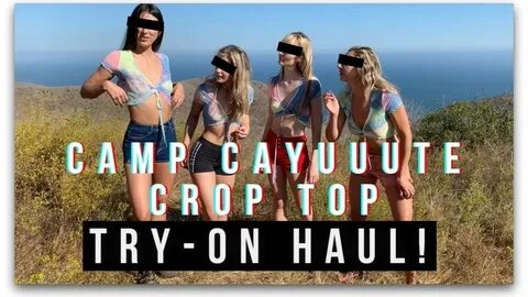 CUTE CROP TOP TRY ON HAUL Sheer Summer Tops Lookbook - YouTu